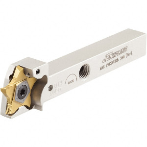 Iscar 6.5mm Max Depth, 0.5mm to 0.126" Width, External Right Hand Indexable Grooving/Cutoff Toolholder 5.315" OAL, 1" x 1" Shank, Uses C#-ASH.., PENTA 24.. Inserts, PCH Toolholder, Series PentaCut 2302455 - 45375565