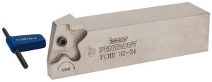Iscar 10mm Max Depth, 1.5mm to 4mm Width, External Right Hand Indexable Grooving/Cutoff Toolholder 135mm OAL, 32mm x 32mm Shank, Uses PENTA 34.. Inserts, PCH Toolholder, Series PentaCut 2302214 - 79418174