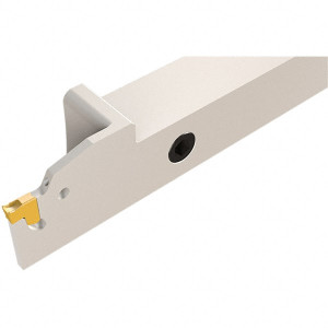 Iscar 22.22mm Max Depth, 2.8mm to 3.5mm Width, External Right Hand Indexable Grooving/Cutoff Toolholder 120mm OAL, 3/4" x 3/4" Shank, Uses TAG Inserts, TGT Toolholder, Through Coolant, Series Tang-Grip 2302408 - 45375797