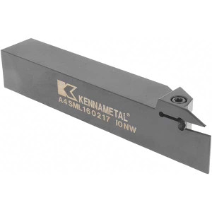 Kennametal 0.067" Max Depth, 0.079" Min Width, External Left Hand Indexable Grooving/Cutoff Toolholder 6" OAL, 1" x 1" Shank, Uses A4..02.. Inserts, A4SM Toolholder, Series A4 2976494 - 01762038