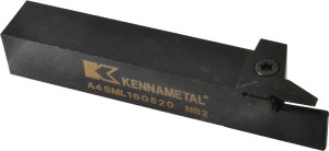 Kennametal 20mm Max Depth, 5mm Min Width, External Left Hand Indexable Grooving/Cutoff Toolholder 152.4mm OAL, 25.4mm x 25.4mm Shank, Uses A4..05.. Inserts, A4SM Toolholder, Series A4 1953330 - 64924210