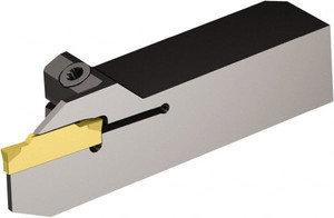 Sandvik Coromant 10.92mm Max Depth, 1.85mm to 2.39mm Width, External Left Hand Indexable Grooving/Cutoff Toolholder 70mm OAL, 1/2" x 1/2" Shank, Uses N123E2-0200-0002-CM Inserts, QS-LF123..B Toolholder, Series CoroCut 1-2 5738653 - 52068236