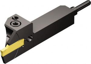 Sandvik Coromant 10.92mm Max Depth, 1.85mm to 2.39mm Width, External Left Hand Indexable Grooving/Cutoff Toolholder 70mm OAL, 1/2" x 1/2" Shank, Uses N123E2-0200-CM Inserts, QS-LF123 BHP Toolholder, Through Coolant, CoroCut 1-2 6224915 - 52069259