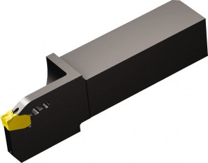 Sandvik Coromant 25.4mm Max Depth, 3mm to 4mm Width, External Right Hand Indexable Grooving/Cutoff Toolholder 111mm OAL, 1" x 1" Shank, Uses QD-NG-0300-0002-CM Inserts, QS-QD-RF..C..D Toolholder, Through Coolant, Series CoroCut QD 6427678 - 40536070