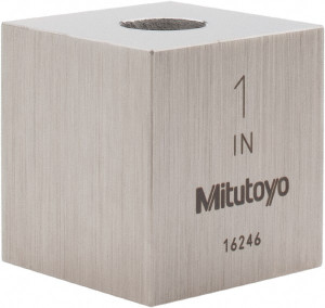 Mitutoyo 1" Square Steel Gage Block Accuracy Grade 0, Includes Certificate of Inspection 614201-531 - 07109713