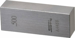 SPI 0.5" Rectangular Steel Gage Block Accuracy Grade AS-1, Includes NIST Traceability Certification 15-076-3 - 87877429