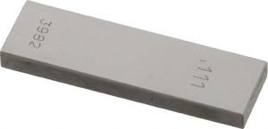 Value Collection 0.111" Rectangular Steel Gage Block Accuracy Grade AS-1, Includes NIST Traceability Certification 630-31116 - 86291606