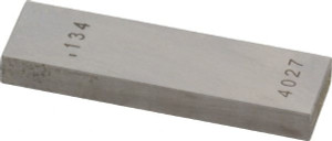 Value Collection 0.134" Rectangular Steel Gage Block Accuracy Grade AS-1, Includes NIST Traceability Certification 630-31346 - 86292703