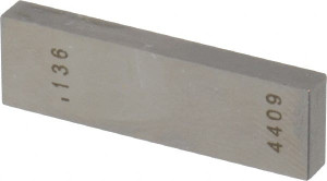 Value Collection 0.136" Rectangular Steel Gage Block Accuracy Grade AS-1, Includes NIST Traceability Certification 630-31366 - 86292802