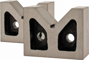 GROZ USA 1-3/4" Max Capacity, 90° Angle, Cast Iron V-Block 3" Long x 1-5/16" Wide x 2-3/8" High, Sold as Matched Pair VB/C/3 - 01029412