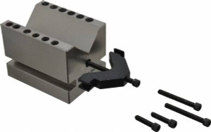 SPI 2-1/4" Max Capacity, 90° Angle, Hardened Steel V-Block 4" Long x 3" Wide x 3" High, Sold as Individual 63-386-7 - 86456985