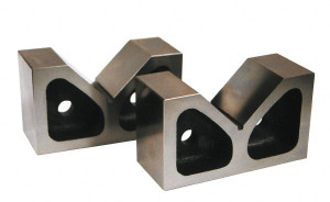 SPI 5" Max Capacity, 90° Angle, Cast Iron V-Block 10" Long x 5" Wide x 6-1/2" High, Sold as Matched Pair 63-398-2 - 02662823