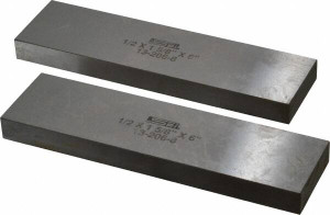 SPI 6" Long x 1-5/8" High x 1/2" Thick, Steel Parallel 0.0003" & 0.002" Parallelism, Sold as Matched Pair 13-206-8 - 60563632