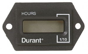 Durant Supertwist LCD Display Hour Meter 31.1mm High, 12VDC-60VAC Voltage, Solid State Hourmeter Rectangular E42DI241260 - 03144631