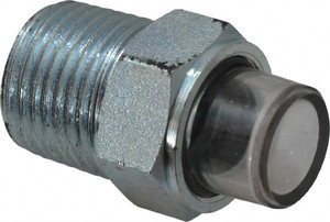 Trico 1" Sight Diam, 1/2" Thread, 1-17/32" OAL, Viewport Sight Glass & Flow Sight 7/8" Hex Head, With 3-D Lens 34199 - 05302443