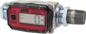 GPI Great Plains Industries Economy Flowmeter 300 Max psi, 3 to 30 GPM, Aluminum 113255-9 - 86498789