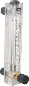 King Instrument 1/2" M Port Block Style, Panel Mount Flowmeter 125 Max psi, 22 SCFM, Acrylic 75302115C-07 - 86485844