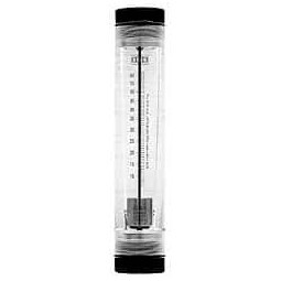 King Instrument 2" FNPT Port Tube Flowmeter 125 Max psi, 160 GPM, Acrylic 7205027131W - 86487121