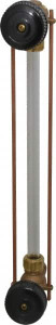 Apollo Valves Conbraco 400 psi Working Pressure, 200 Max psi, Bronze Liquid Level Gage Glass 400°F Max Operating Temp, 1/2 Inch Thread, EPDM Seal 20-251-00 - 56506900