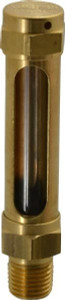 LDI Industries 1-7/8 Inch Long Sight, 1/4 Inch Thread Size, Buna-N Seal Straight to Male Thread, Vented Oil-Level Indicators and Gauge 3-1/2 Inch Length G303-2 - 56476914