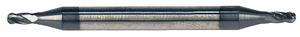 Rushmore USA 4 Flute Solid Carbide ALTiN Coated Ball Nose Double End Mills