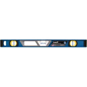 Empire Level Magnetic 24" Long 3 Vial Box Beam Level Metal, Blue, 1 Level & 2 Plumb Vials EM95.24 - 35716927