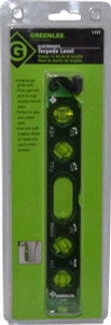 Greenlee Magnetic 8-1/2" Long 4 Vial Torpedo Level Aluminum, Green, 1 0°, 1 30°, 1 45° & 1 90° Vials L107 - 43188184
