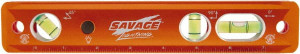 SAVAGE by Swanson Magnetic 9" Long 3 Vial Torpedo Level Aluminum, Orange TLL049M - 92904622
