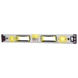 Stanley Magnetic 48" Long 3 Vial Box Beam Level Aluminum, Silver, 1 Level & 2 Plumb Vials 43-549 - 41853359 Stanley Magnetic 48" Long 3 Vial Box Beam Level Aluminum, Silver, 1 Level & 2 Plumb Vials 43-549 - 41853359
