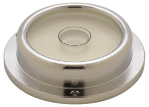 Geier & Bluhm 2-3/4 Inch Base Diameter x 0.69 Inch Overall Height, 1 Circle, Brass Bull's Eye Circular Level 5/8 Inch Vial Diameter, 1-13/16 Inch Inner Diameter, 0.14 Inch Mounting Hole Diameter, 0.1 Inch Sensitivity, -40 to 150°F 2-24000 - 67944819