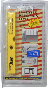 Laser Tools Co. 1 Beam 1,000' Max Range Laser Precision Level Red Beam, 1/8" at 100' Accuracy, 241.3mm Long x 1" Wide x 1-1/8" High, Battery Included L100M - 77705051