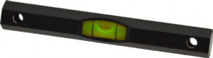 Geier & Bluhm 3 Inch Long, Horizontal, Aluminum Tubular Level 0.1 Inch Sensitivity, 3/8 Inch High/Diameter, Black Anodized, 1 Vial 4-3038 - 67944926