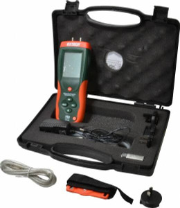 Extech 5 Max psi, +/-0.3% FS% Accuracy, Differential Pressure Manometer 5 Maximum PSI, 138.3 Inch Water Column HD750 - 01447135