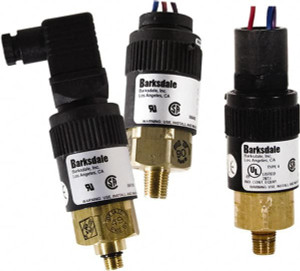 Barksdale 22.5 to 125 psi Adjustable Range, 1,000 Max psi, Compact Pressure Switch 1/4 NPT Male, 1/2NPT Male Conduit Connector with Free Leads, SPDT Contact, Brass Wetted Parts, 2% Repeatability 96211-BB4-T4 - 31041783