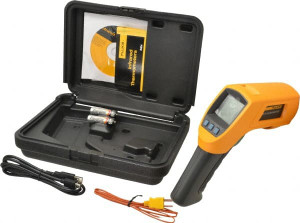 Fluke -40 to 800°C (-40 to 1472°F) Infrared Thermometer 50:1 Distance to Spot Ratio FLUKE-568 - 41016080 Fluke -40 to 800°C (-40 to 1472°F) Infrared Thermometer 50:1 Distance to Spot Ratio FLUKE-568 - 41016080