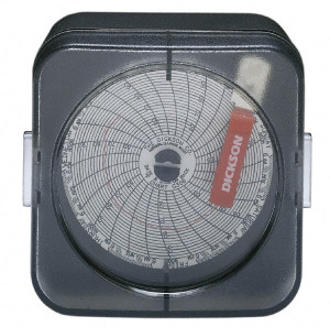 Dickson 76 to 122°F, Temp Recorder 3 Inch Diameter, Battery Operated SC397 - 00080150