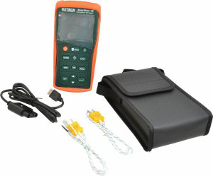 Extech -200 to 1999.9°F, Temp Recorder Dual Input Datalogging Thermometer EA15 - 85504025