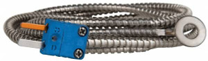 Thermo Electric 0 to 750°F, T Surface, Thermocouple Probe 4 Ft. Cable Length, Mini Connector, 15 Sec Response Time SF051-742 - 83076232