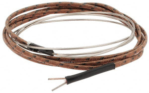 Thermo Electric 0 to 1600°F, J Flexible, Thermocouple Probe 3 Ft. Cable Length, Stripped Ends, 25 Inch Probe Sheath Length, 3 Sec Response Time SF052-921 - 84268309
