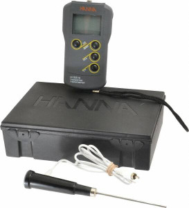 Hanna Instruments -58 to 302°F Industrial Shock-Proof Thermometer Digital Display HI93510 - 86491131