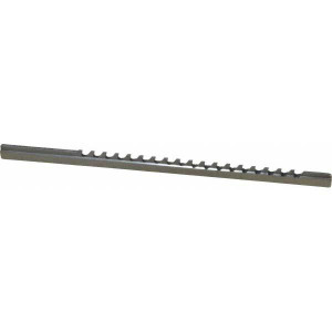 duMONT Minute Man 1/16" Keyway Width, Style A, Keyway Broach High Speed Steel, Bright Finish, 1/8" Broach Body Width, 13/64" to 1-1/8" LOC, 5" OAL, 390 Lbs Pressure for Max LOC 22201 - 00309211