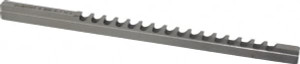 duMONT Minute Man 5mm Keyway Width, Style B-1, Keyway Broach High Speed Steel, Bright Finish, 1/4" Broach Body Width, 19/64" to 1-11/16" LOC, 6-3/4" OAL, 1,860 Lbs Pressure for Max LOC 44404 - 00290080