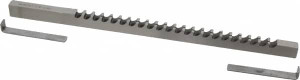 duMONT Minute Man 3/8" Keyway Width, Style C, Keyway Broach High Speed Steel, Bright Finish, 3/8" Broach Body Width, 25/64" to 2-1/2" LOC, 11-3/4" OAL, 4,340 Lbs Pressure for Max LOC 22211 - 00309328