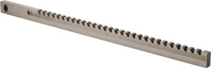 duMONT Minute Man 1/2" Keyway Width, Style AF, Keyseating Broach Bright Finish, 1/2" Broach Body Width, 20" OAL 55562 - 00293944