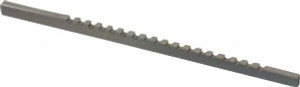Value Collection 1/8" Keyway Width, Style A, Keyway Broach High Speed Steel, Bright Finish, 1/8" Broach Body Width, 13/64" to 1-1/8" LOC, 5" OAL 395-1008 - 00300244