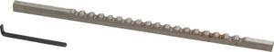 Value Collection 3mm Keyway Width, Style A, Keyway Broach High Speed Steel, Bright Finish, 1/8" Broach Body Width, 13/64" to 1-1/8" LOC, 5" OAL 395-2008 - 63321988