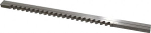 Value Collection 8mm Keyway Width, Style C-1, Keyway Broach High Speed Steel, Bright Finish, 3/8" Broach Body Width, 25/64" to 2-1/2" LOC, 11-3/4" OAL 395-2220 - 63322036