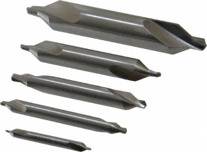 Value Collection 5 Pc #1 to #5 Cobalt Combo Drill & Countersink Set 60° Included Angle, Double End, Plain Edge 217-9212 - 63324511