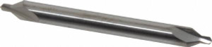 Atrax #2 60° 3/16" Body Diam Solid Carbide Combo Drill & Countersink Bright Finish, 1-7/8" OAL, Double End, RH Cut, Plain Edge, 5/64" Drill Point Diam, 5/64" Drill Point Length 300-001004 - 85263028