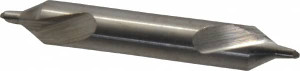 KEO #4 60° 5/16" Body Diam High Speed Steel Combo Drill & Countersink Bright Finish, 2-1/8" OAL, Double End, LH Cut, Plain Edge, 1/8" Drill Point Diam, 1/8" Drill Point Length 10450 - 01043041